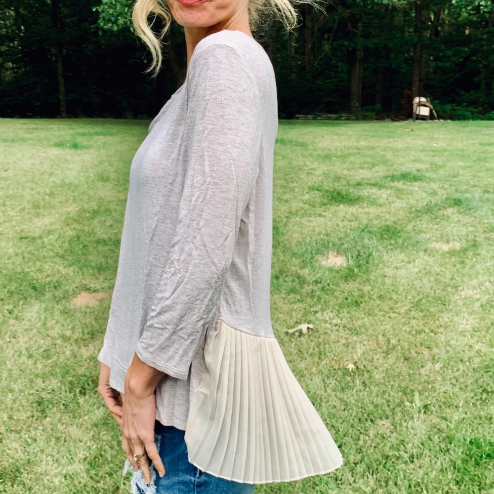 Simple front, gorgeous back top!